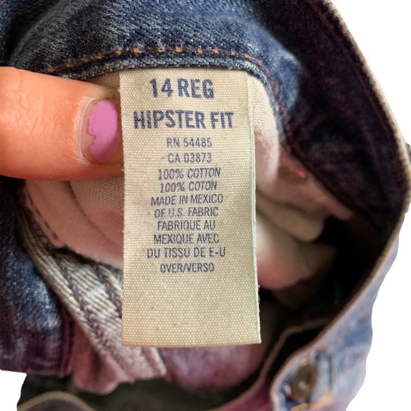 American Eagle Outfitters Hipster Fit Womens Jeans Tag 14 Blue Mid-Rise W36xL31 - Picture 4 of 12